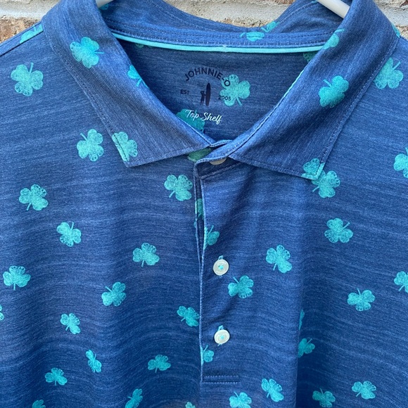 johnnie-O Men’s Shamrock Short Sleeve Polo Sz XL - Picture 4 of 6